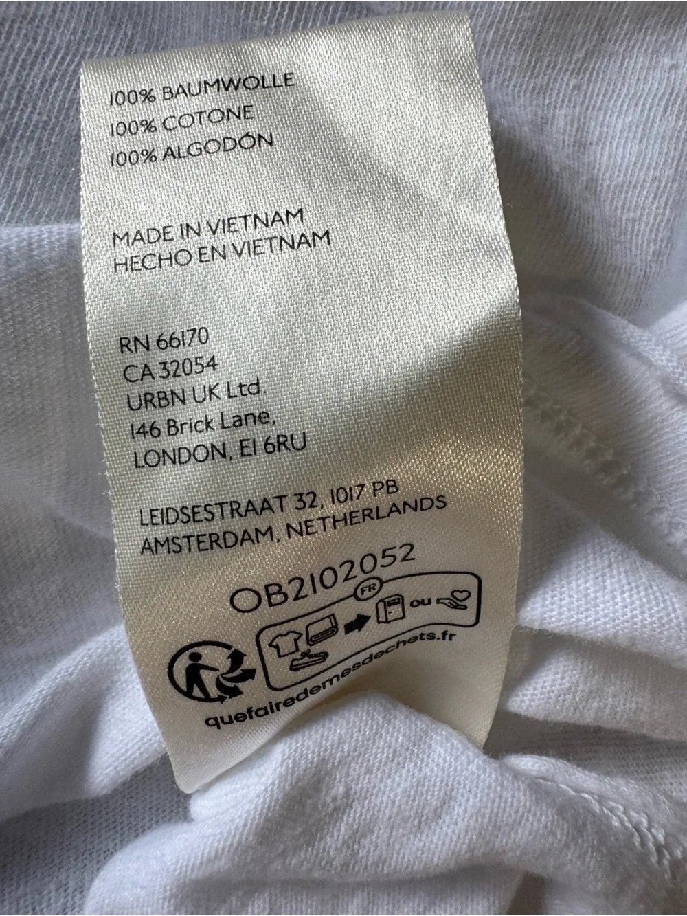 We The Free The Perfect Long-Sleeve Tee Shirt White 100% Cotton Oversized Sz XS